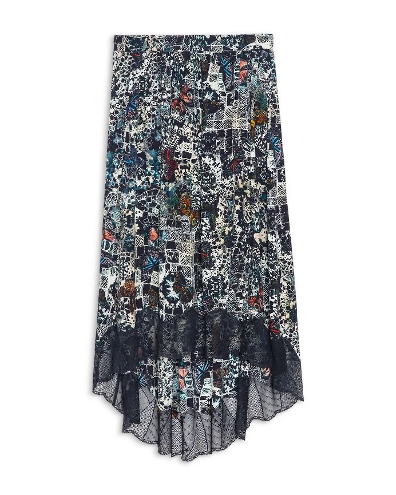 Joslin Lace Trim Midi Skirt