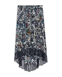 Joslin Lace Trim Midi Skirt