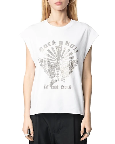 Zadig & Voltaire Cloe Guitar Wings Tee