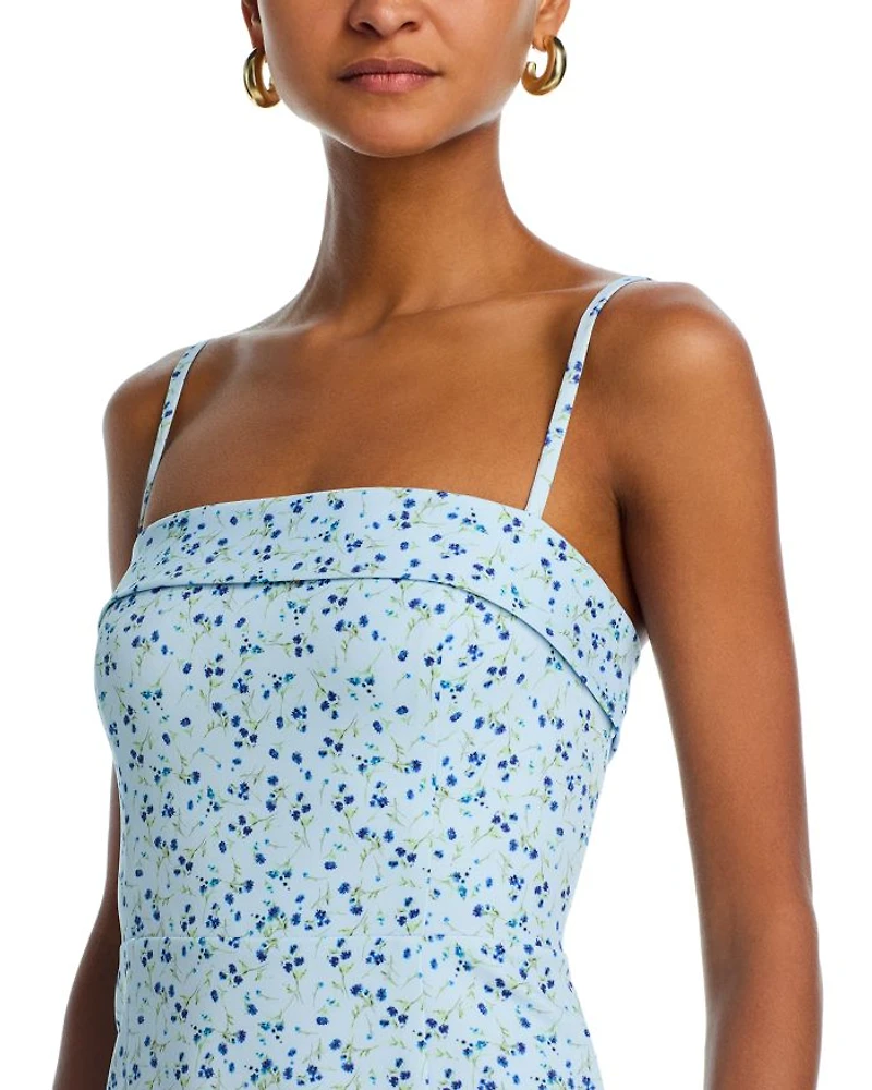 Echo Crepe Floral Midi Dress