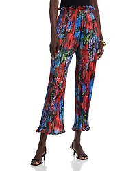 Printed Crinkled Pants