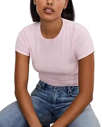Pointelle Baby Tee