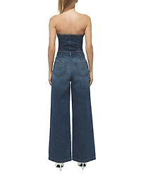 The Creator Sweetheart Denim Jumpsuit