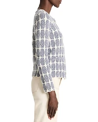 Stacked Medallions Knit Jacket