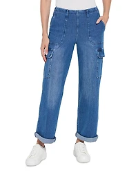 Lysse Scout High Rise Cuffed Cargo Jeans