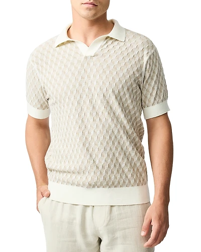 Rodd & Gunn Galdfield Regular Fit Textured Knit Polo Shirt