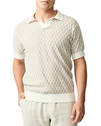 Rodd & Gunn Galdfield Regular Fit Textured Knit Polo Shirt