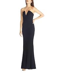 Dress the Population Fernanda V Wire Bodycon Gown