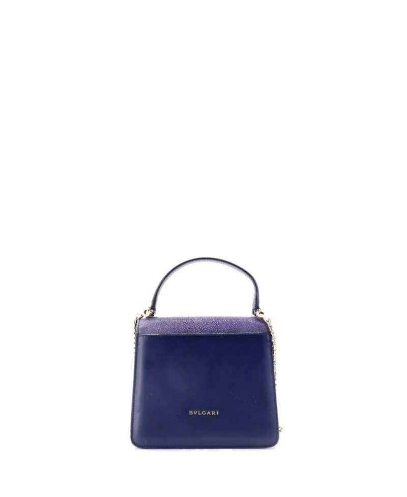 Small Serpenti Forever Top Handle Bag Leather and Stingray