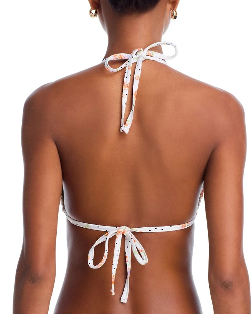 Smocked Triangle Bikini Top - Exclusive