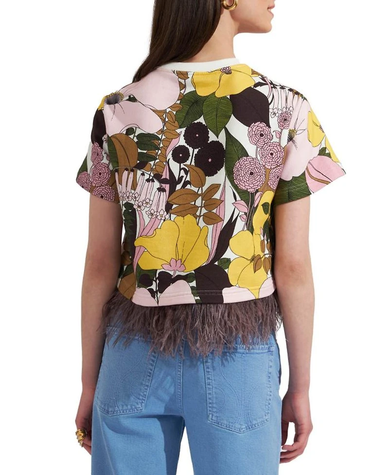 La Scala Tee with Feathers