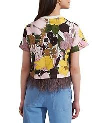 La Scala Tee with Feathers