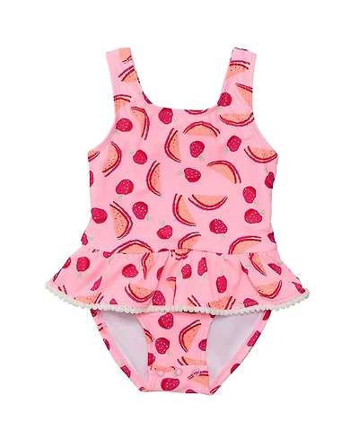 Snapper Rock Girls' Berry Sweet Skirt Swimsuit