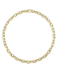 Shy Creation 14K Gold Kate Diamond Pave Link Necklace
