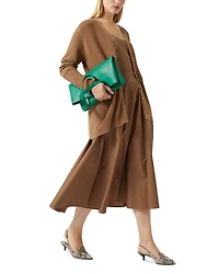 1A Uscita Cremona Embroidered Midi Skirt