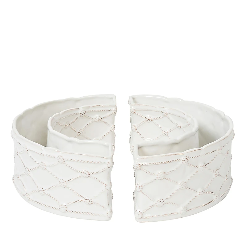 Juliska Berry & Thread Petite Parterre Garden Half Circle Vase, Set of 2