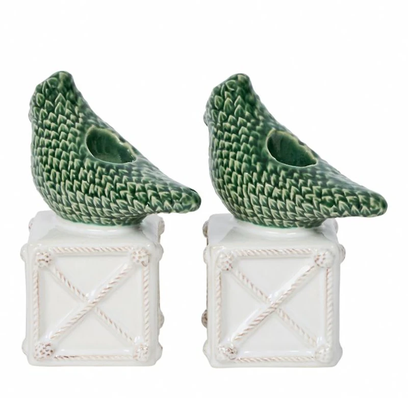 Berry & Thread Bird Topiary Candlesticks, Set of 2