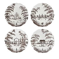 Juliska Country Estate Party Plates, Assorted Set of 4
