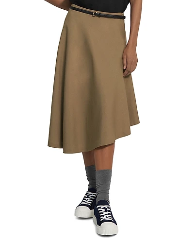 Theory Asymmetric Hem Midi Skirt