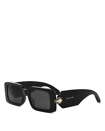 Bvlgari Serpenti Forever Rectangular Sunglasses, 53mm