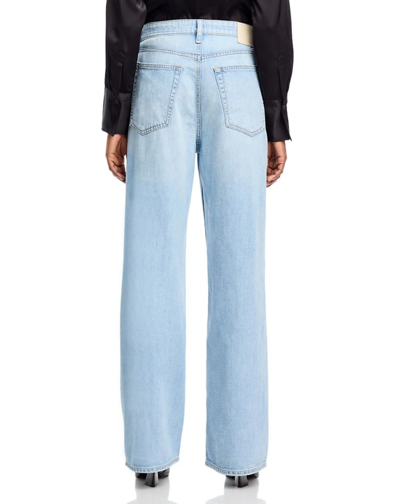 Logan Featherweight Mid Rise Wide Leg Jeans Greenport