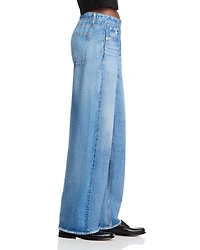 Miramar High Rise Wide Leg Cotton Terry Sweatpant Jeans