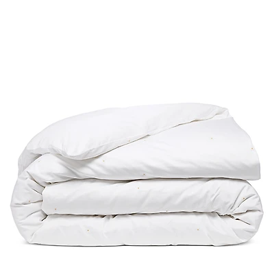 Schlossberg Daisy Embroidered Blanc Duvet Cover