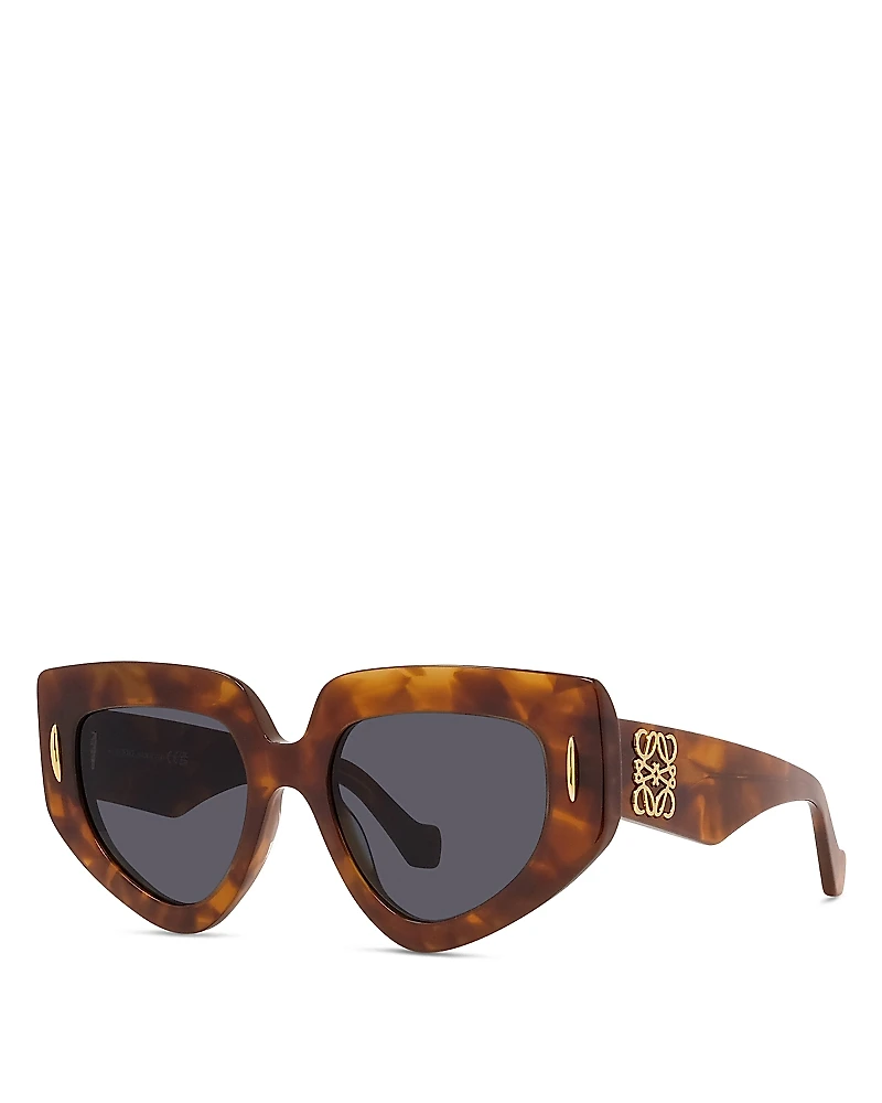 Loewe Anagram Geometric Sunglasses, 51mm