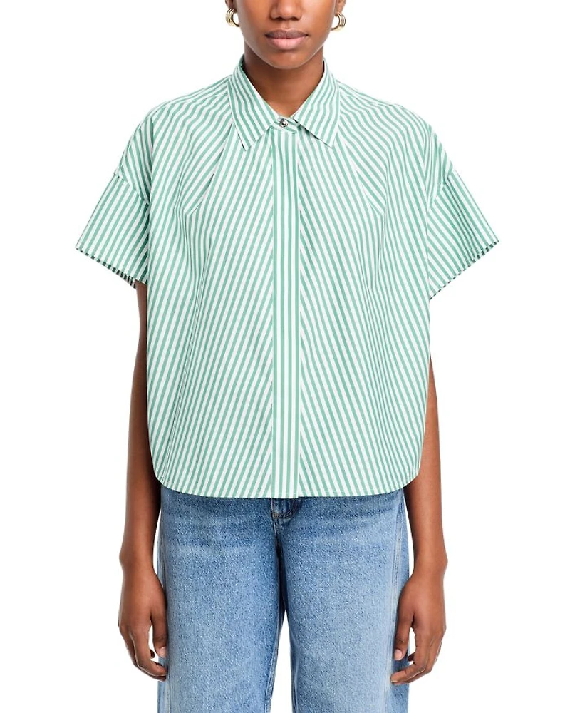 Martha Striped Poplin Shirt