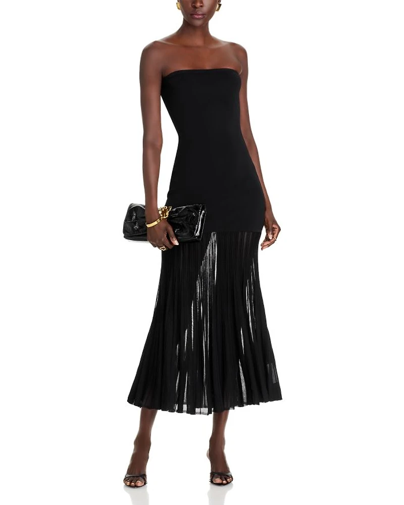 Tube Top Sheer Maxi Dress