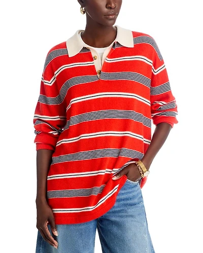 Cashmere Striped Rugby Shirt