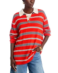 Cashmere Striped Rugby Shirt