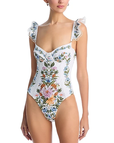 Farm Rio Sweet Bloom Bouquet Swimsuit