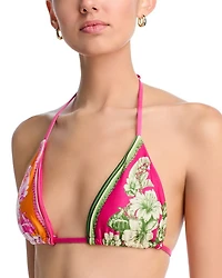 Floral Elegance Bikini Top