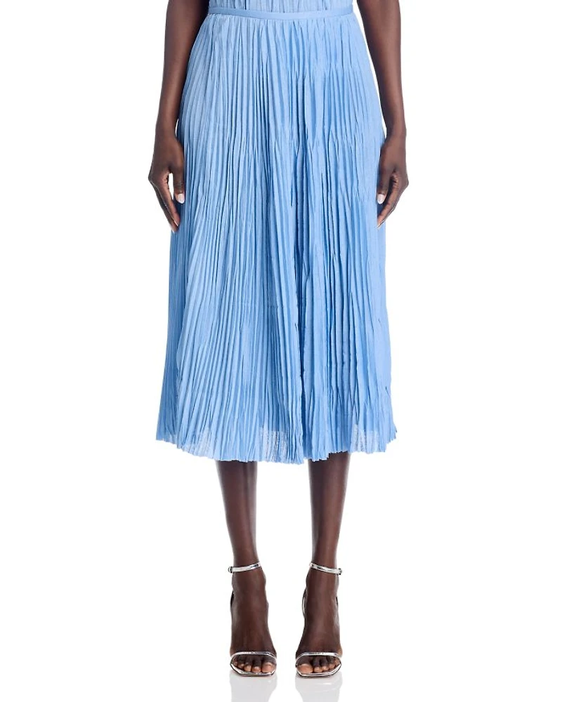 Rosalyn Pleated Midi Skirt