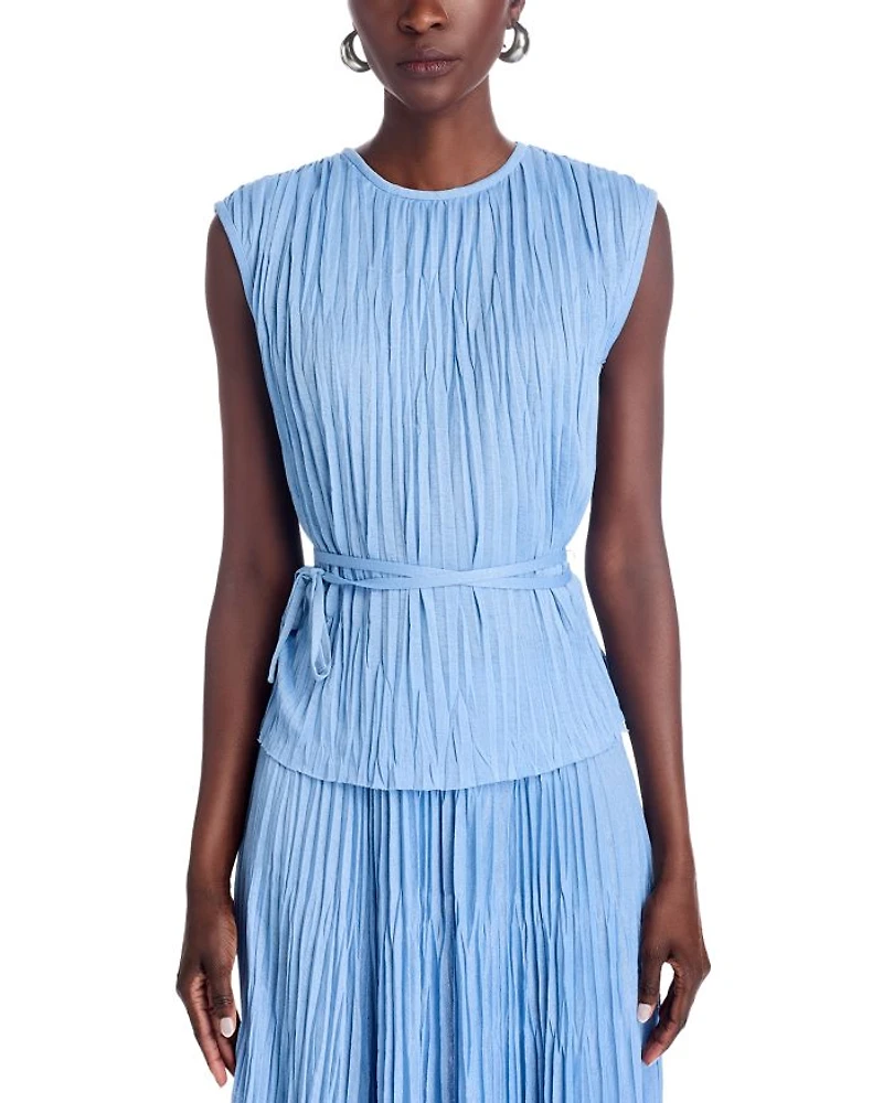 Lyra Pleated Top