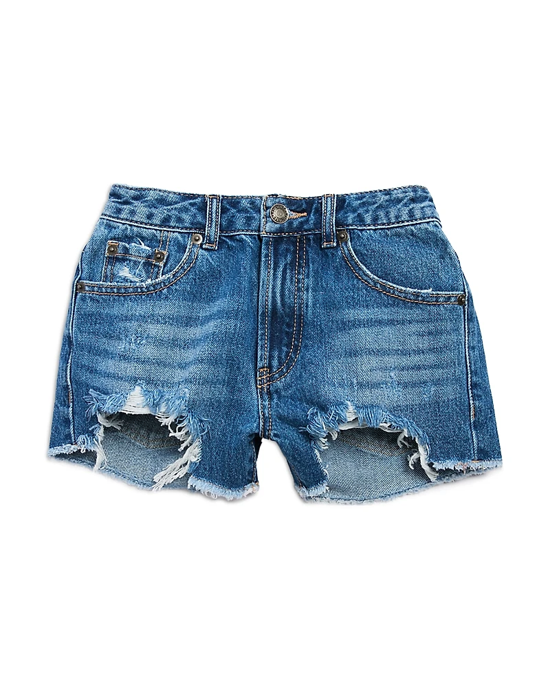 KatieJnyc Girls' Malibu Distressed Denim Shorts - Big Kid