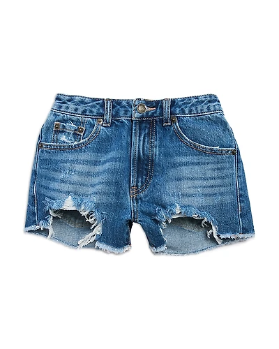 KatieJnyc Girls' Malibu Distressed Denim Shorts - Big Kid