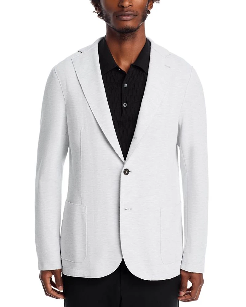 Cotton Pique Jersey Removable Hood Soft Jacket