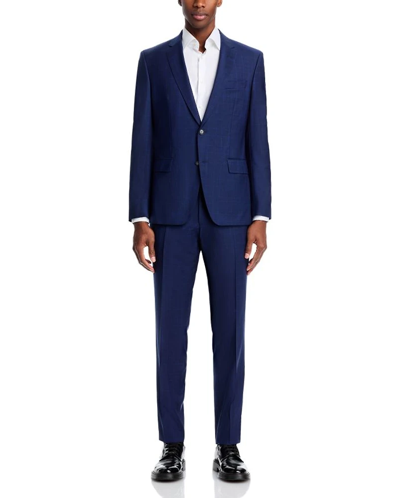 H-Huge Tonal Plaid Slim Fit Suit