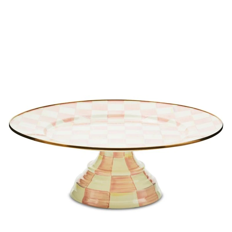 Rosy Check Large Pedestal Platter