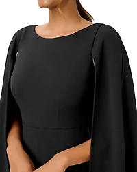 Knit Crepe Cape Jumpsuit