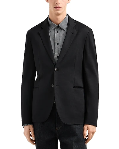Emporio Armani Regular Fit Stretch Jersey Blazer