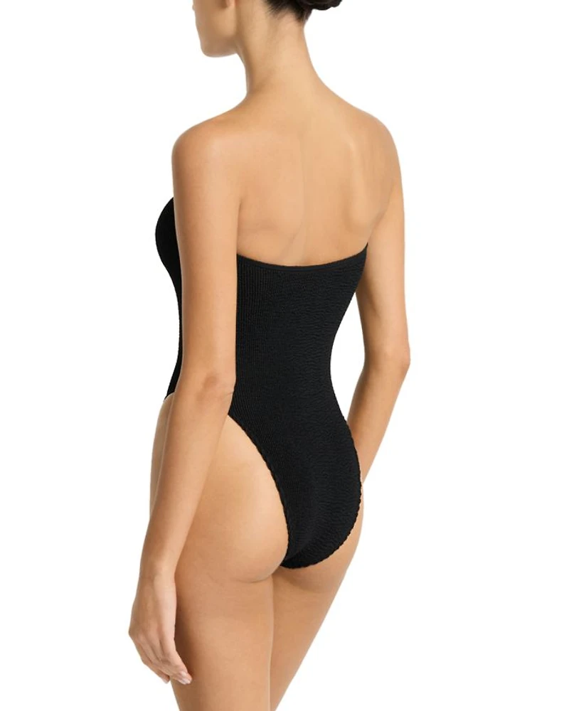 Fane Strapless Crinkle One Piece Swimsuit