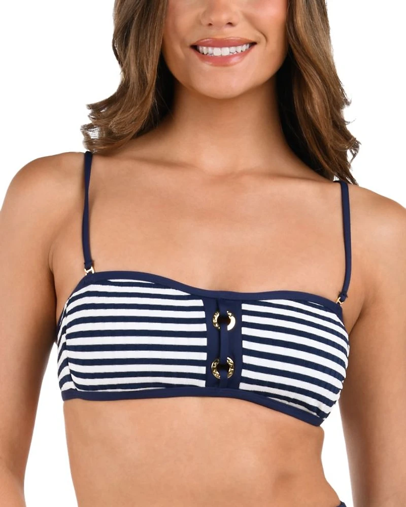 Sail Bandeau Bikini Top