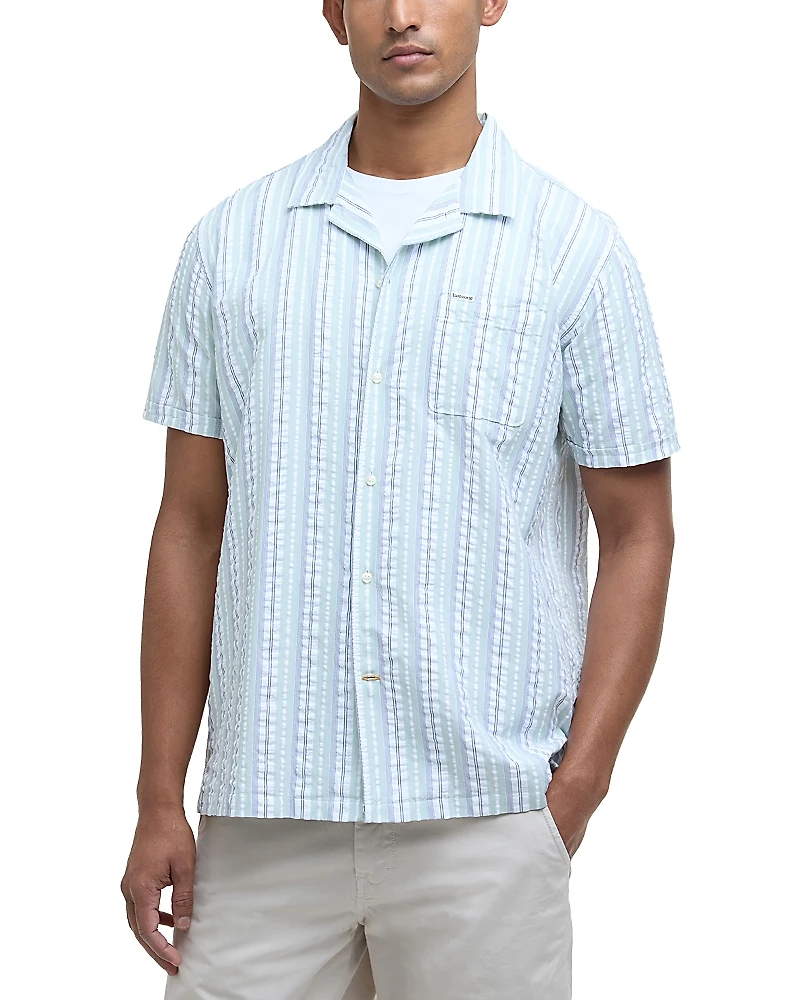 Barbour Beechcroft Regular Fit Short Sleeve Camp Shirt