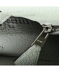 Kelly 25 Handbag Grey Clemence with Palladium Hardware