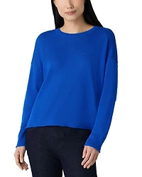 Linen Cotton Cord Crewneck Sweater