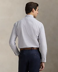 Cotton Classic Fit Long Sleeve Tattersall Poplin Shirt