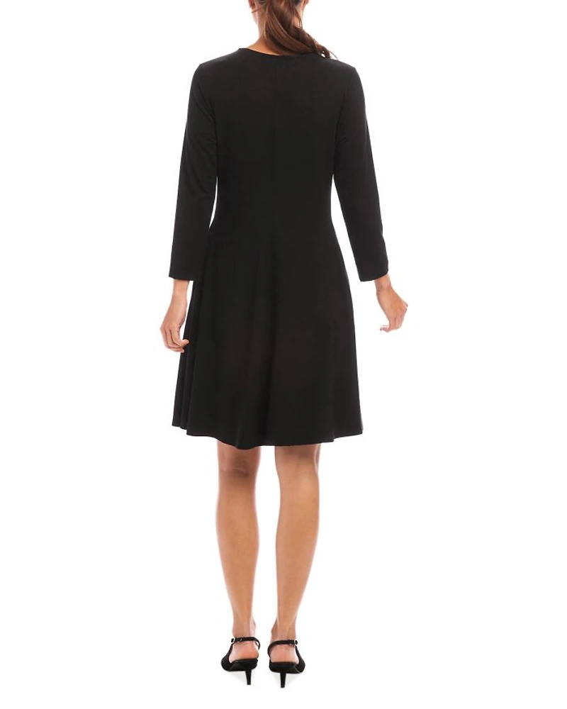 Three Quarter Sleeve Jersey Dress